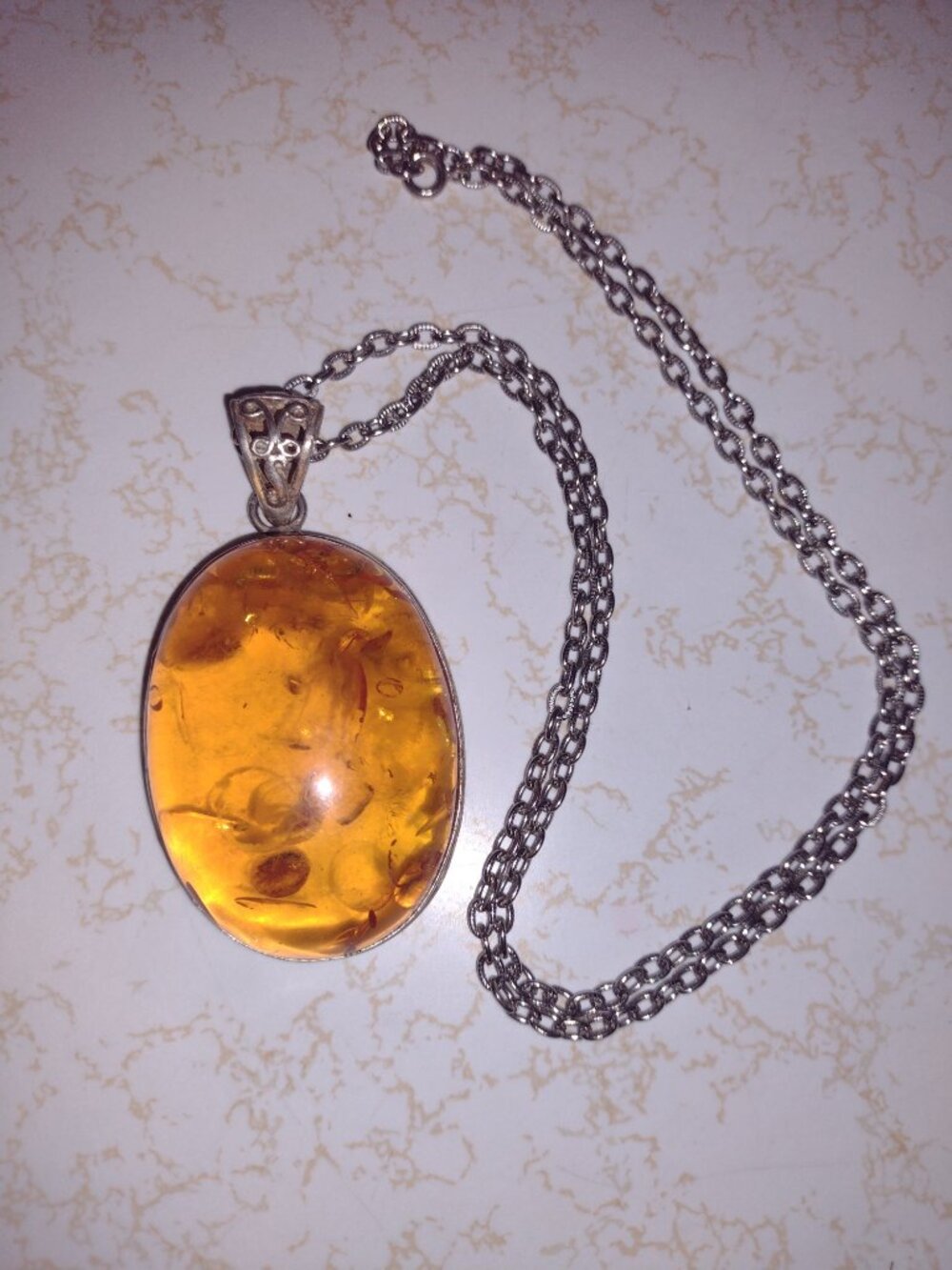 Awesome and lovely artisan made amber necklace